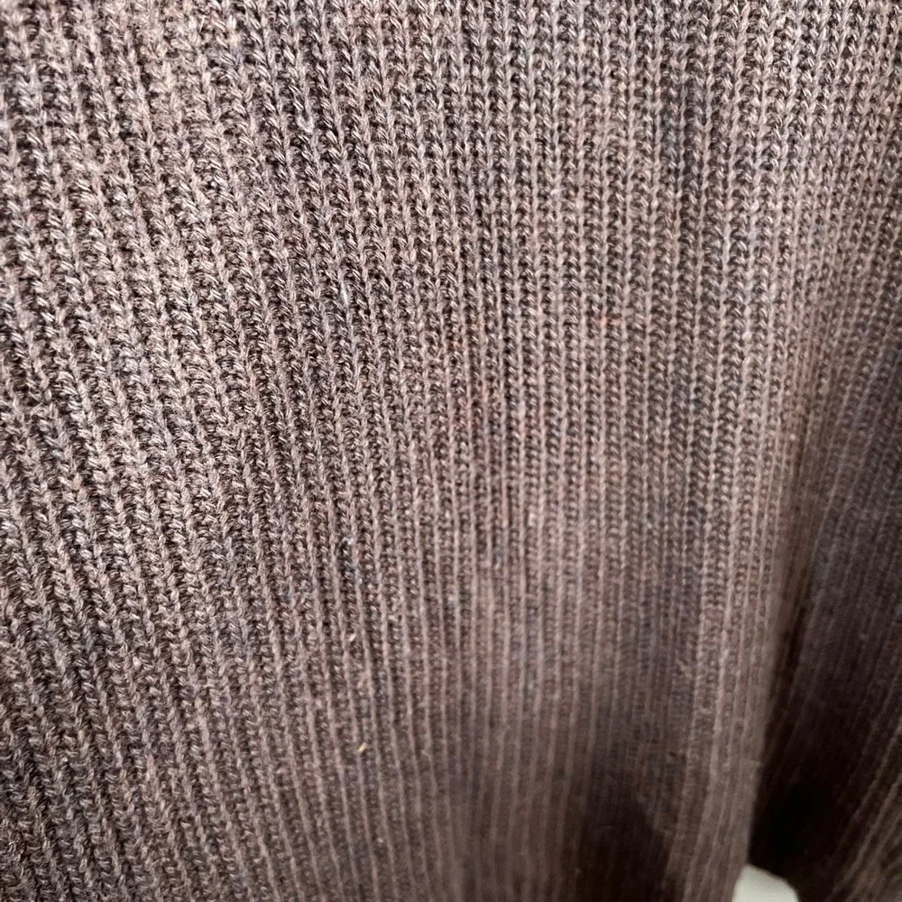 J. Crew Sweater Women's Large Brown Wool Boatneck Oversized Cozy